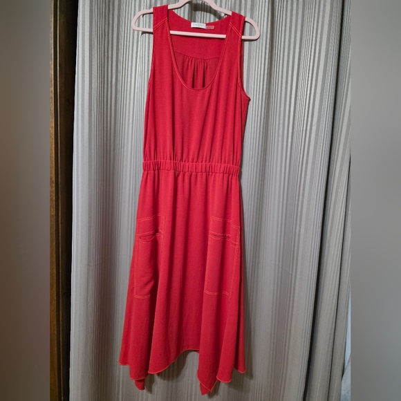Elegant Red Sleeveless Dress. NWOT - Picture 1 of 5
